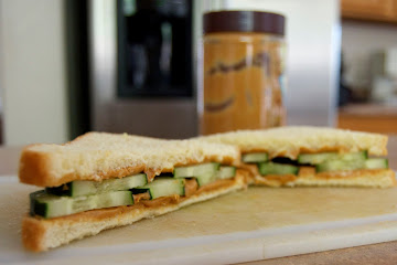 Peanut Butter Cucumber Sandwich