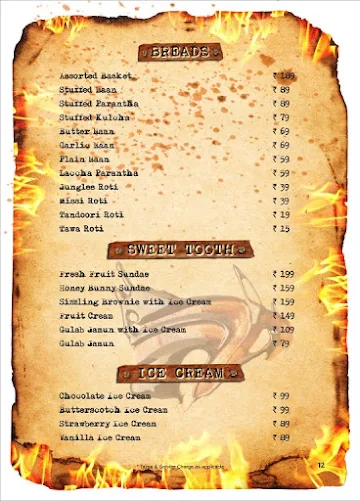 Firewood Restaurant menu 