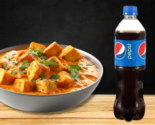 Kadhai Paneer Box With Pepsi Soft Beverage Combo