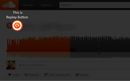 Sound Cloud Replay Button