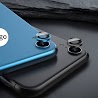 Kính Cường Lực Ống Kính Camera 6D Có Vòng Bảo Vệ Kim Loại Màu Đen/Bạc/Vàng Kim Cho Iphone Xr