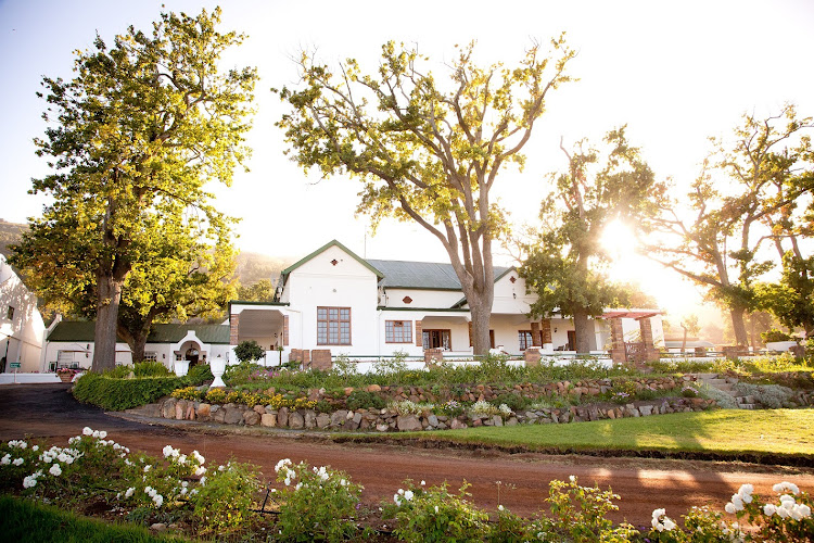 The farmhouse at Landskroon on the slopes of Paarl Mountain