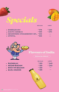 Keventers Ice Cream menu 2