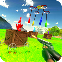 Real Bottle Shoot 3D- Expert Gun Shooting Game