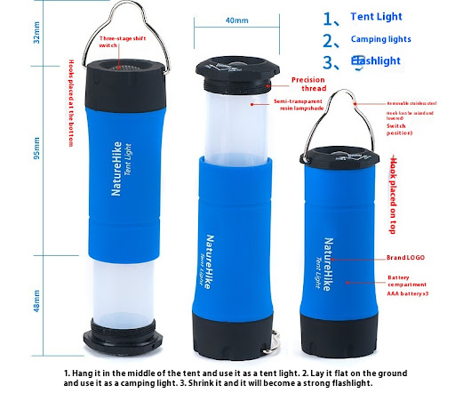 Title 3, Outdoor Strong LED Lighting Flashlight Tent Cam...