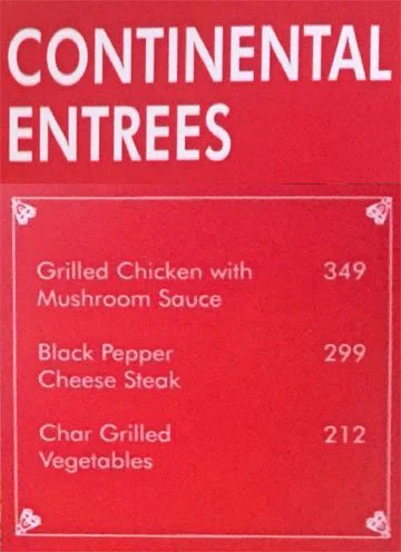 Ovenfresh menu 