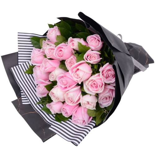 Pink love - Bouquet of 25 pink roses ...