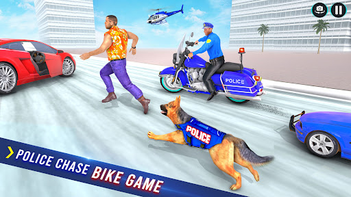 Screenshot Police Dog Crime Bike Chase