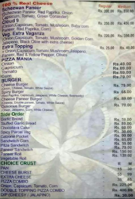 Pizza Club menu 1