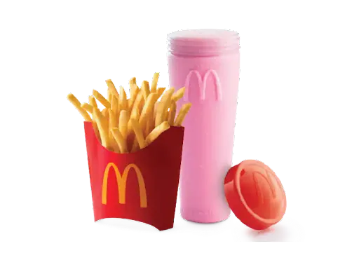 Strawberry Shake + Fries (M)