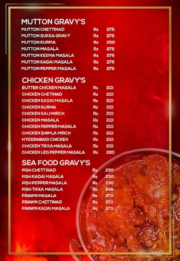 Yaa Mohaideen Biryani menu 