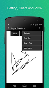 Digital Signature Screenshot