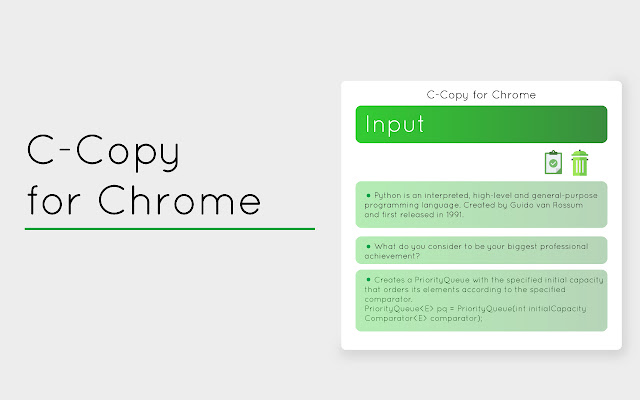 C-Copy chrome extension