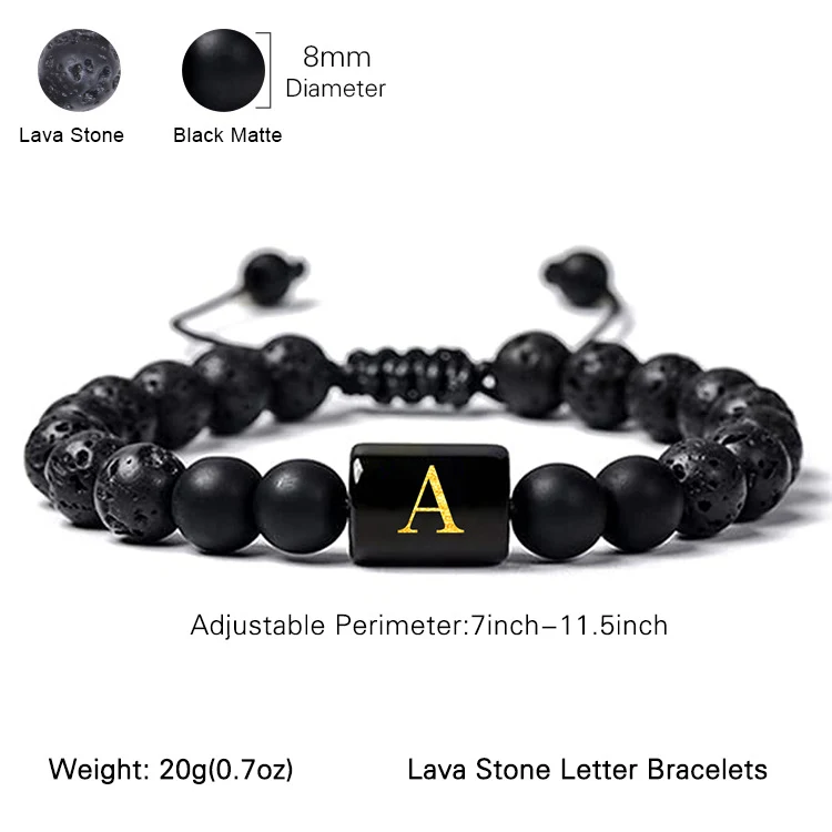 Title 15, Bracelet huiles essentielles roche volcanique A...