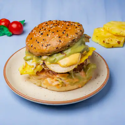 Aussie Chicken Burger & Fries