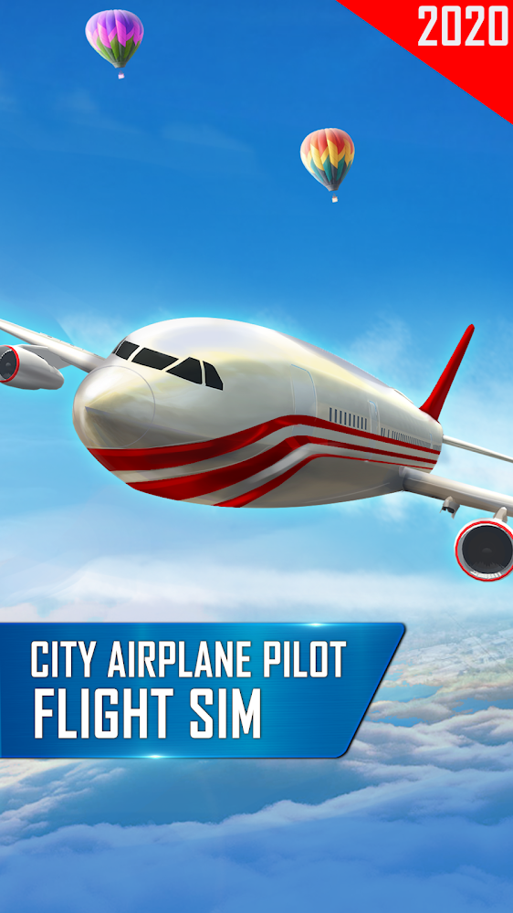 City Airplane Pilot Flight Sim - New Plane Games(Mod Money)