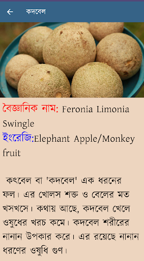 ফলের ঔষধি ও পুষ্টিগুণ