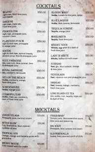 The Garden menu 2