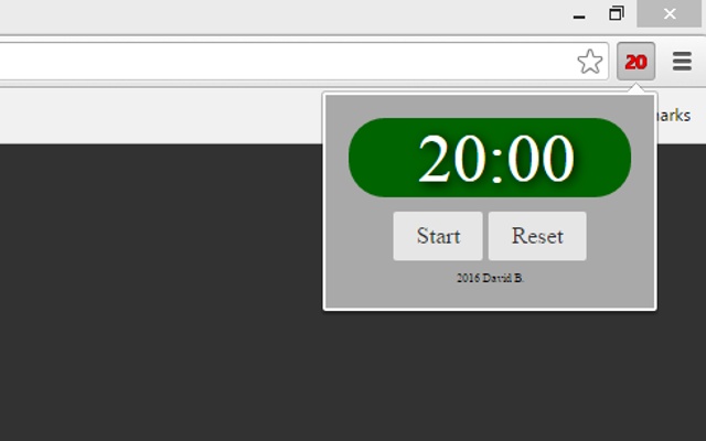 20 Minute Timer - Chrome Web Store