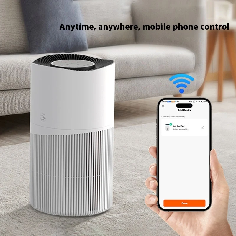 Purificador de ar inteligente para pets com íons negativos. Remove odores, poeira e alérgenos, criando um ambiente limpo e saudável.