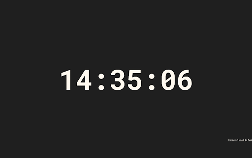 Minimalist 24h clock