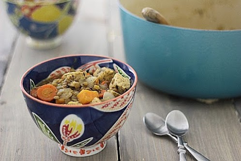 Vegetarian Irish Stew with Sweet Potatoes and Tempeh