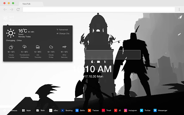 Dark Soul New Tab HD Popular Games Theme