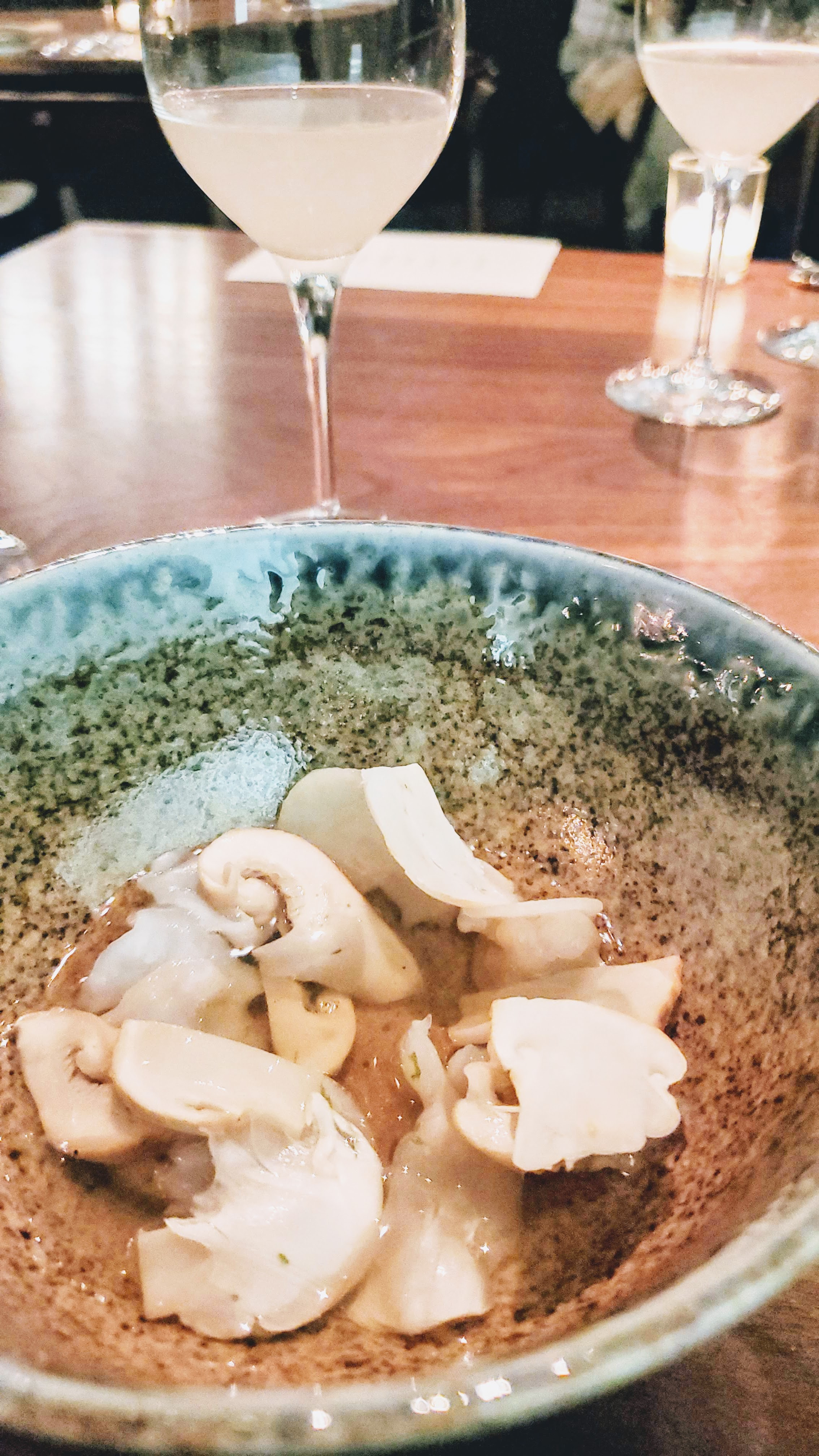 Chef's Menu at Roe PDX, Geoduck with matsutake, kohlrabi, sudachi