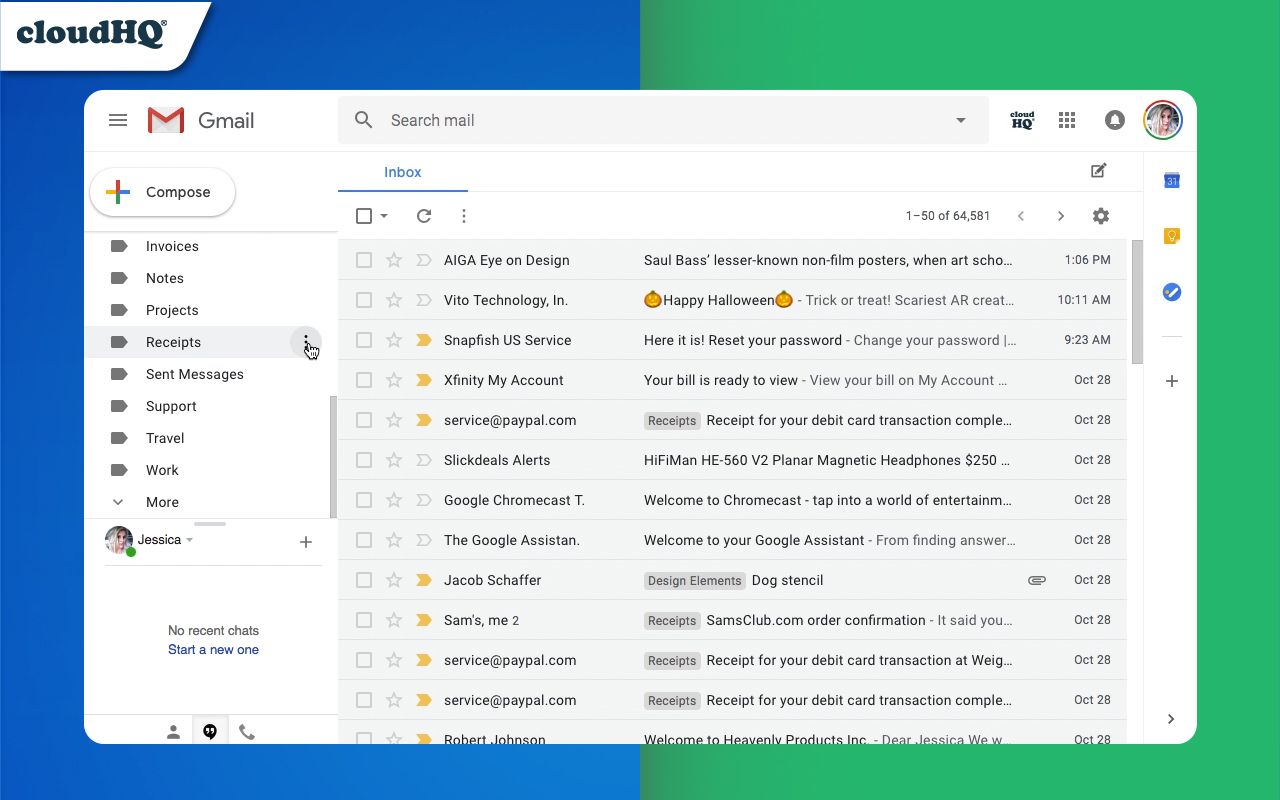 Gmail Tabs by cloudHQ Preview image 4