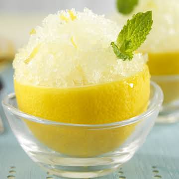 Iced Lemon Sorbet | Diabetic Recipe - Diabetic Gourmet Magazine