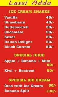 Lassi Adda menu 3