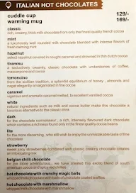 The Chocolate Room menu 1