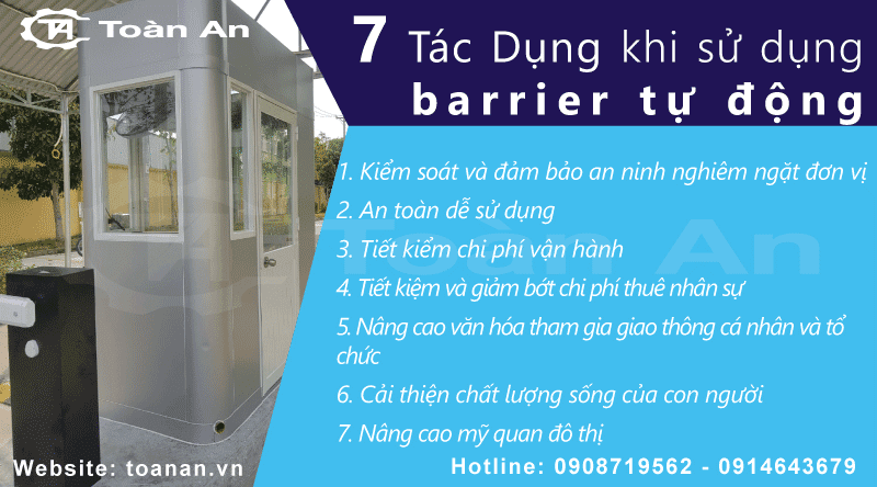 7 tác dụng khi sử dụng barrier tự động trong kiểm soát ra vào.