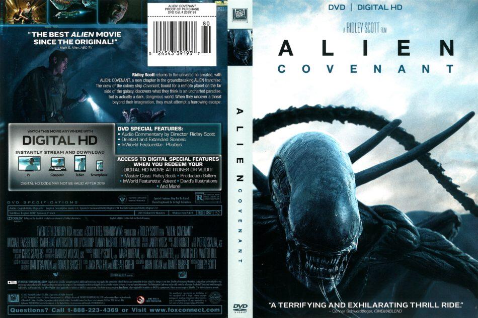 Alien Covenant (2017) R1 DVD Cover - DVDcover.Com