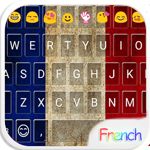 French Emoji Keyboard Theme logo