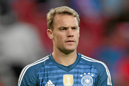 Germany’s Manuel Neuer returned to the pitch against Austria in Klagenfurt, Austria, on Saturday. Picture: REUTERS