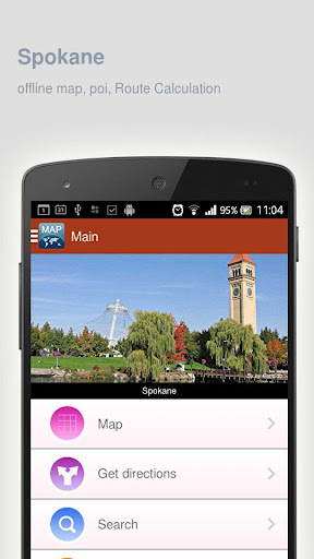 Spokane Map offline