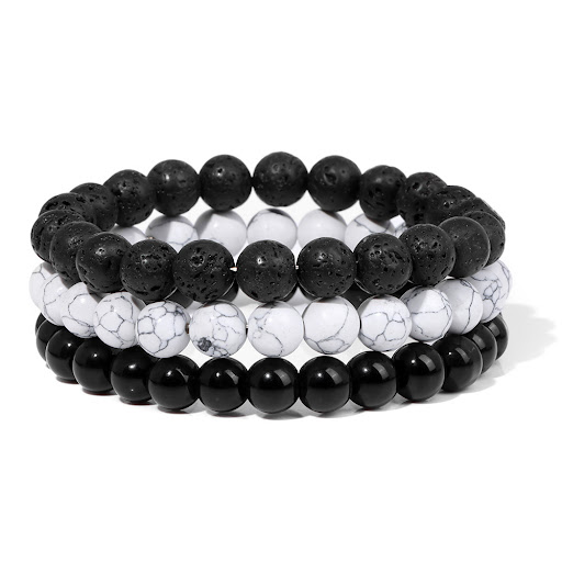 Title 11, Natural Stone Bead Bracelet For Men. Enhance Yo...