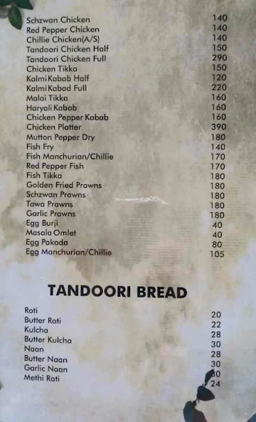 Pallavi Restaurant menu 