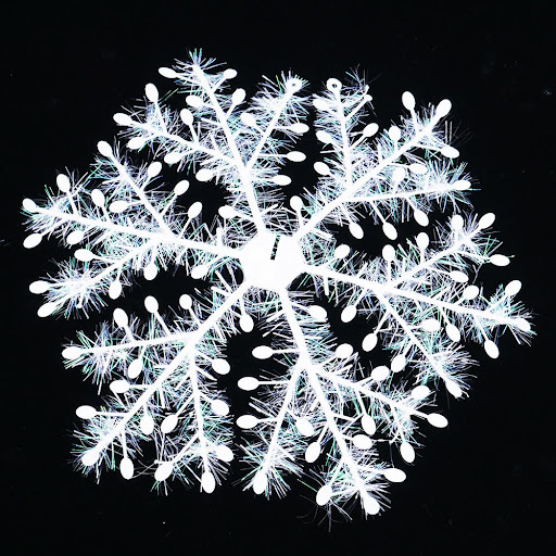Title 10, Décorations de Noël Flocons de Neige en Plastiq...