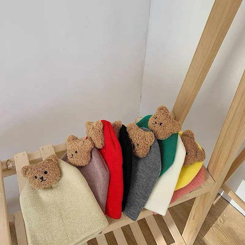 Title 8, Schattige gebreide wollen babymuts "Kleine Beer...