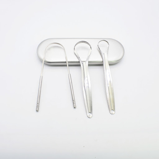 Title 8, Stainless Steel Tongue Scraper Oral Care Tool R...
