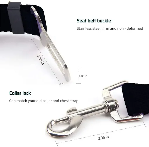 Pet Cat Dog Car Seat Belt Adjustable Pet Seat Vehicle Harness Lead Clip Safety Lever Traction Dog Collars Accessoires fo
