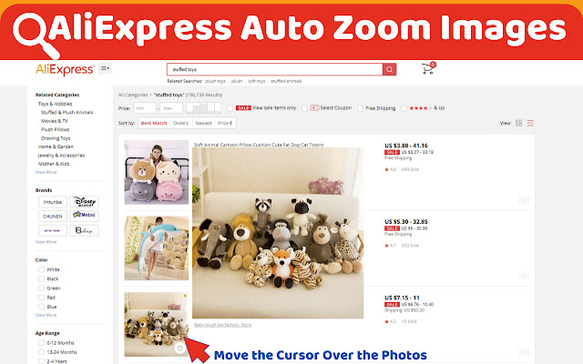 AliExpress Auto Zoom Images