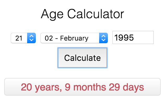 Age Calculator