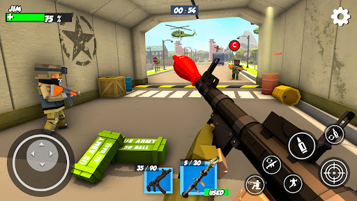 Screenshot FPS Police Gun Game: PIXEL War