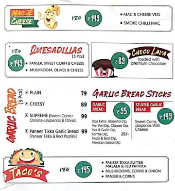 La Pino'z Pizza menu 