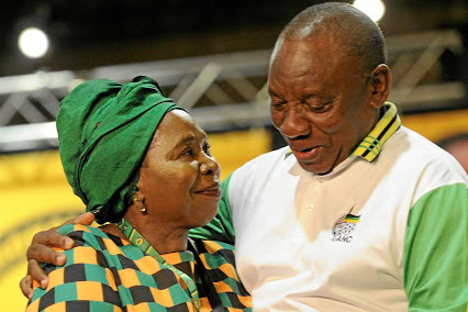 Presidential rivals Cyril Ramaphosa and Nkosazana Dlamini-Zuma.