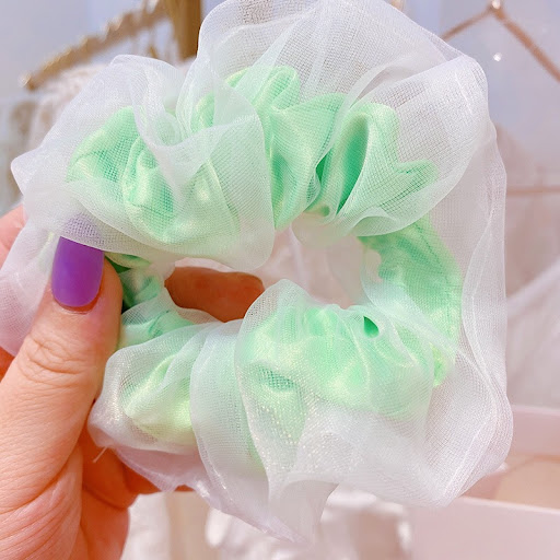 Title 9, Fluorescent Double Layer Chiffon Organza Hair T...