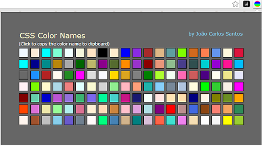 CSS Color Names